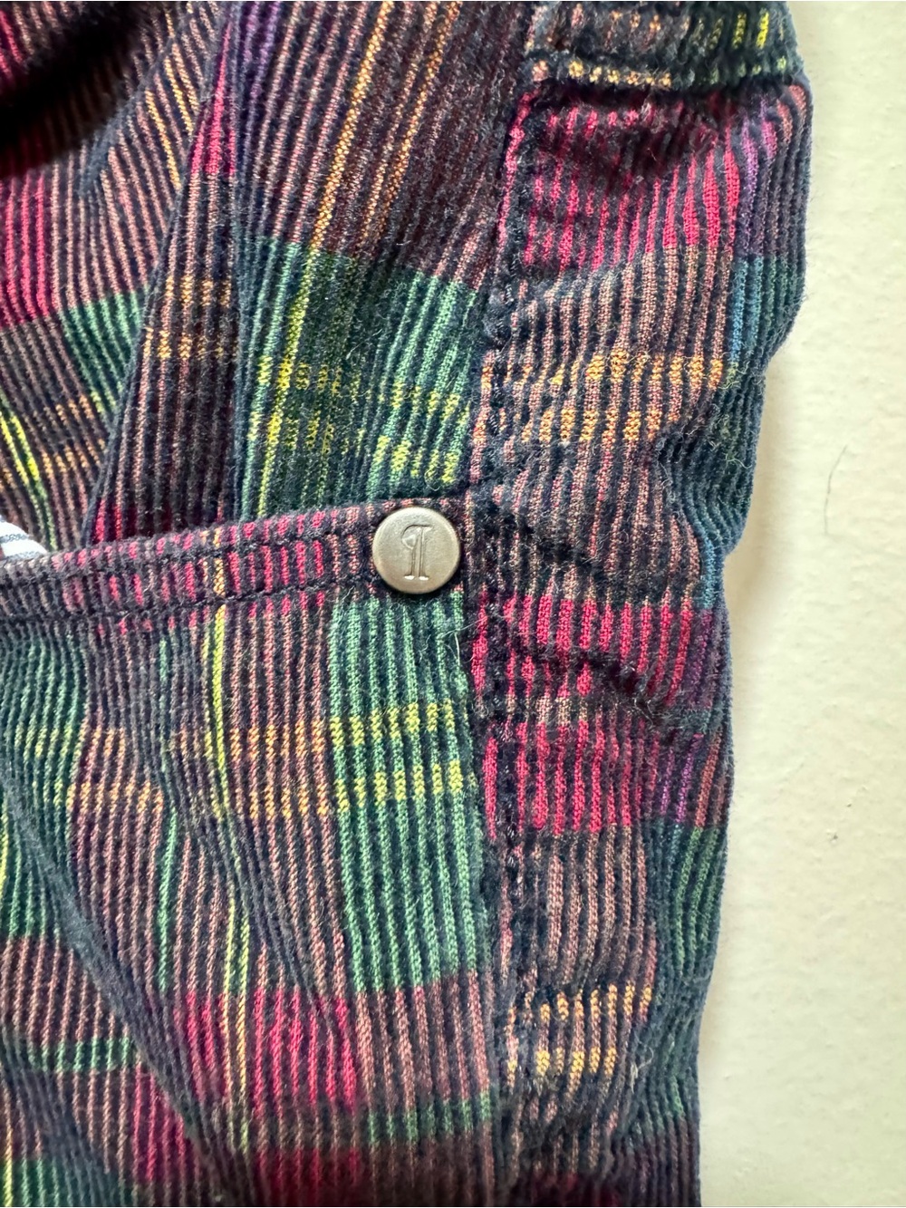 Anthropologie Pilcro and the Letterpress Hyphen Plaid Corduroy Pants Size 29 - Picture 3 of 6